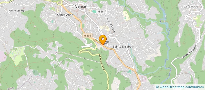 localisation de l'entreprise PROMAVENCE à VENCE