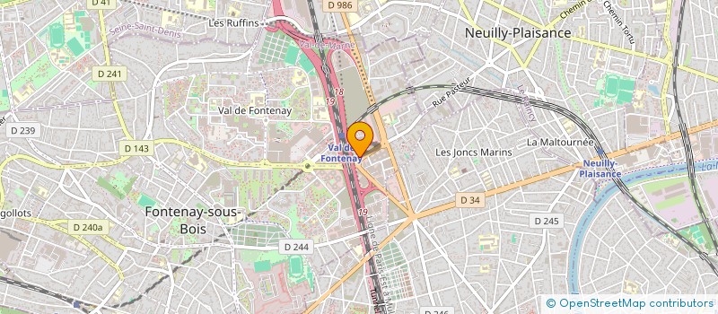 localisation de l'entreprise PROMAX à FONTENAY-SOUS-BOIS