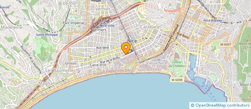 localisation de l'entreprise PROMAZUR à NICE