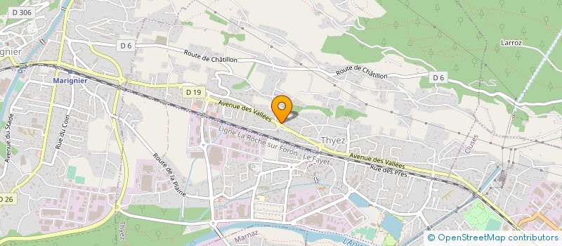 localisation de l'entreprise PROME à THYEZ
