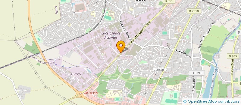 localisation de l'entreprise PROMEAC à LUCE
