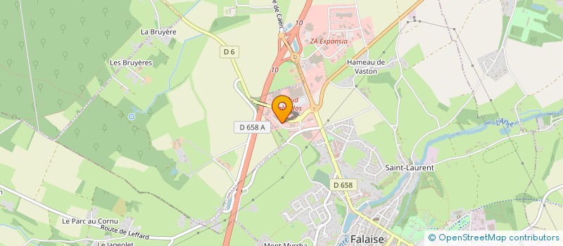 localisation de l'entreprise PROMECA à FALAISE