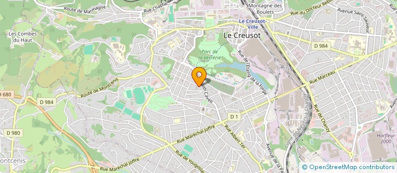 localisation de l'entreprise PROMECOM à LE CREUSOT