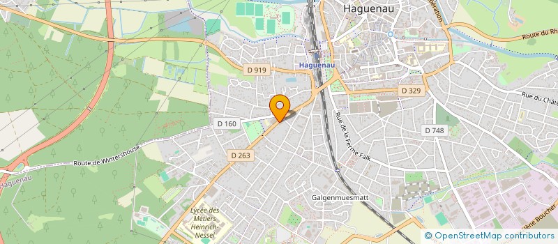 localisation de l'entreprise PROMED à HAGUENAU