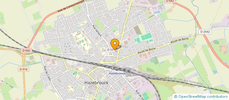 localisation de l'entreprise PROMED  HAZEBROUCK
