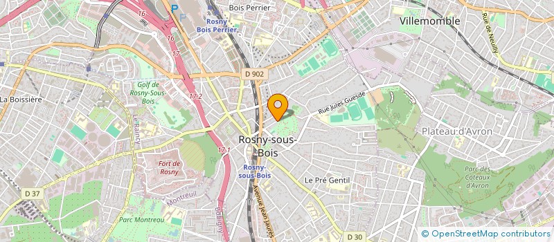 localisation de l'entreprise PROMED à ROSNY-SOUS-BOIS