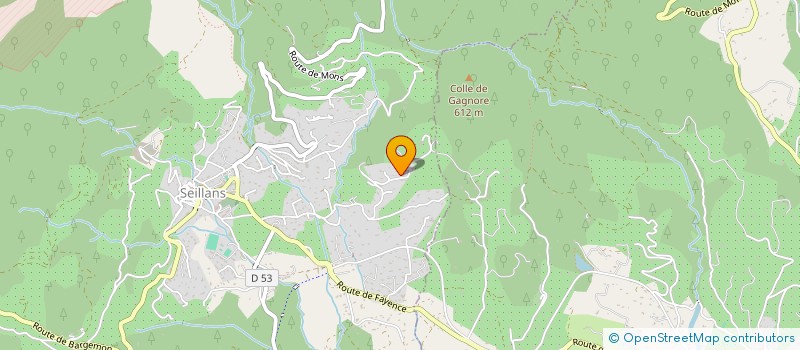 localisation de l'entreprise PROMEDERM INTERNATIONAL  SEILLANS