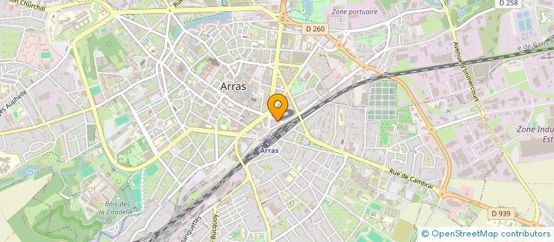 localisation de l'entreprise PROMEDEV à ARRAS