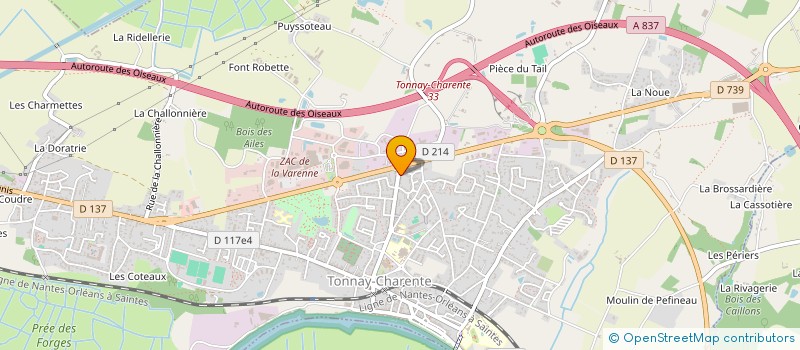 localisation de l'entreprise PROMEDIA  TONNAY-CHARENTE