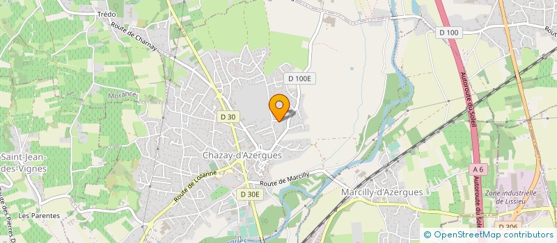 localisation de l'entreprise PROMEDIAGATE  CHAZAY-D'AZERGUES