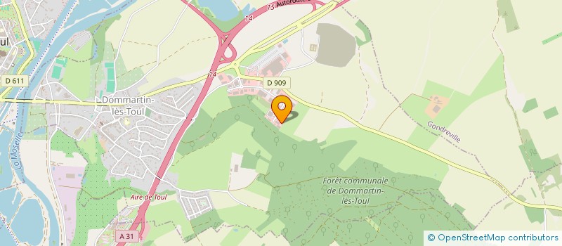 localisation de l'entreprise PROMEDIC 54  DOMMARTIN-LES-TOUL