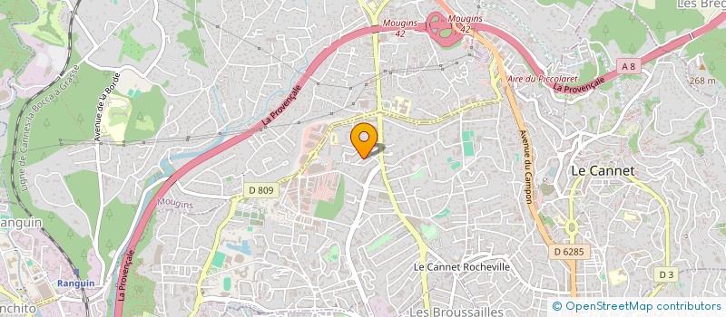 localisation de l'entreprise PROMEDIC EVENTS à LE CANNET