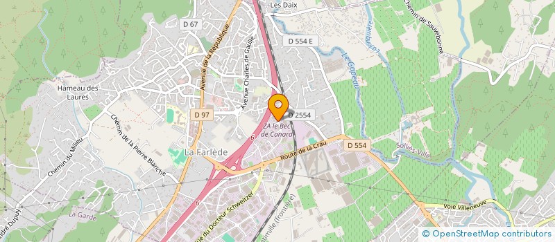 localisation de l'entreprise PROMEGA  LA FARLEDE