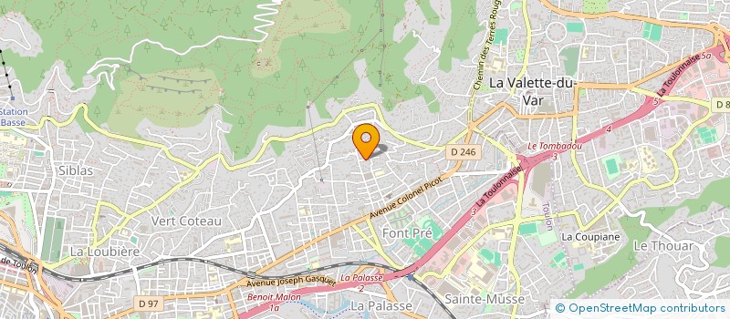 localisation de l'entreprise PROMEN  TOULON