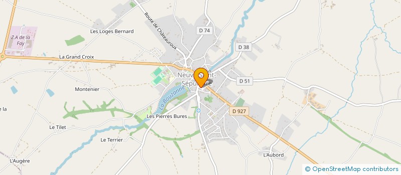 localisation de l'entreprise PROMENADE à NEUVY-SAINT-SEPULCHRE
