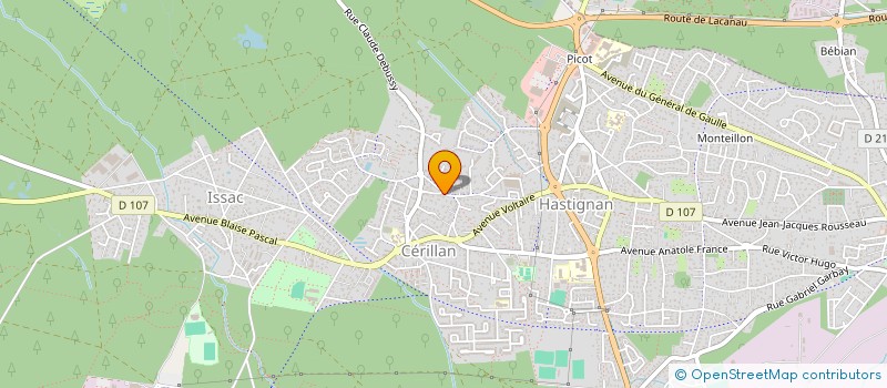 localisation de l'entreprise PROMENADE DE L'ETANG D'AUREILHAN  SAINT-MEDARD-EN-JALLES