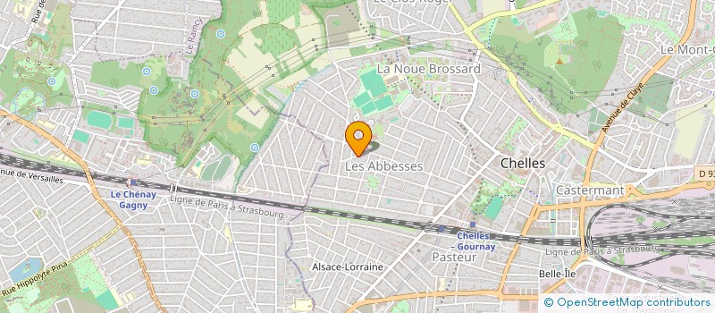 localisation de l'entreprise PROMENONS-NOUS...  CHELLES