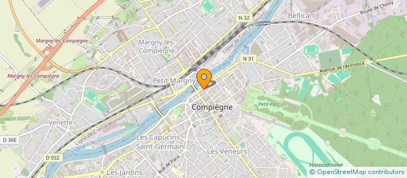 localisation de l'entreprise PROMER  COMPIEGNE