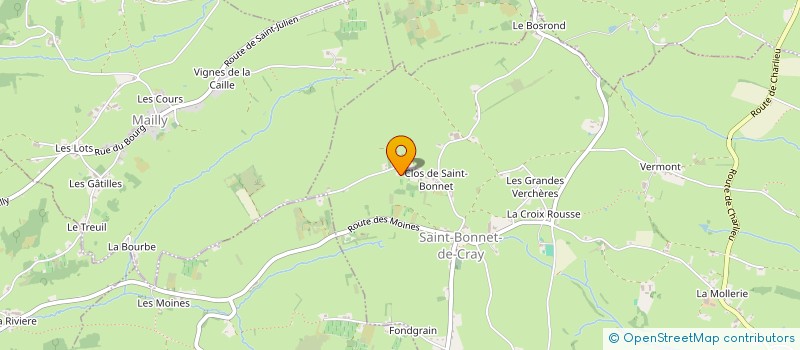 localisation de l'entreprise PROMESOL  SAINT-BONNET-DE-CRAY