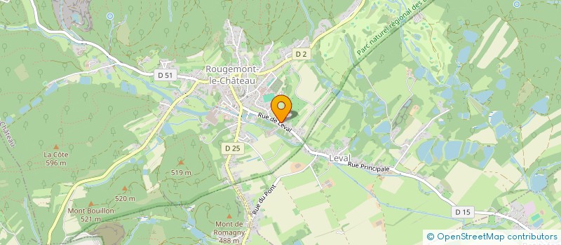 localisation de l'entreprise PROMESSE  ROUGEMONT-LE-CHATEAU