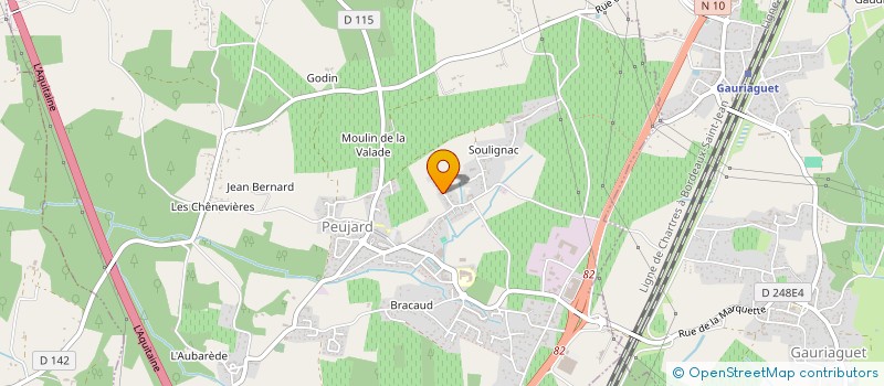 localisation de l'entreprise PROMESSE COM  PEUJARD