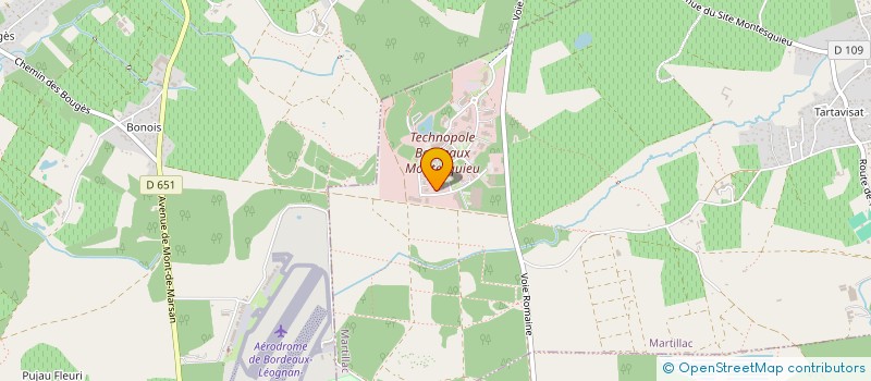 localisation de l'entreprise PROMESSE SOLAIRE INEPUISABLE GIRONDINE  MARTILLAC