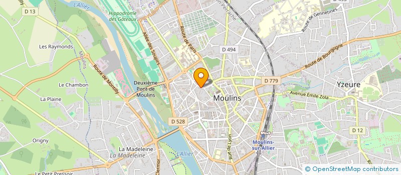 localisation de l'entreprise PROMETAI  MOULINS