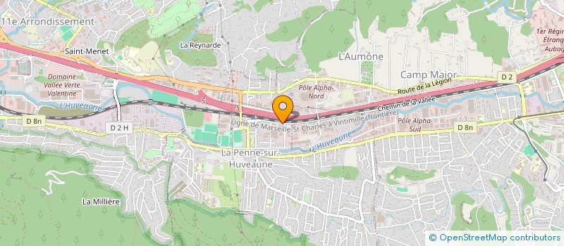 localisation de l'entreprise PROMETAL  LA PENNE-SUR-HUVEAUNE