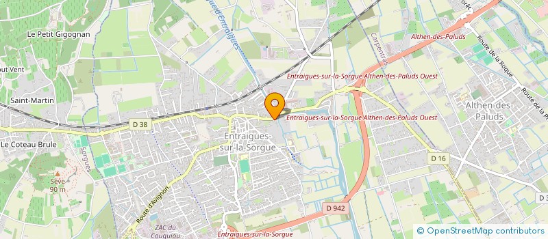localisation de l'entreprise PROMETAUX à ENTRAIGUES-SUR-LA-SORGUE