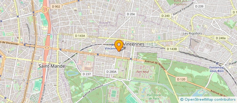 localisation de l'entreprise PROMETEA à VINCENNES