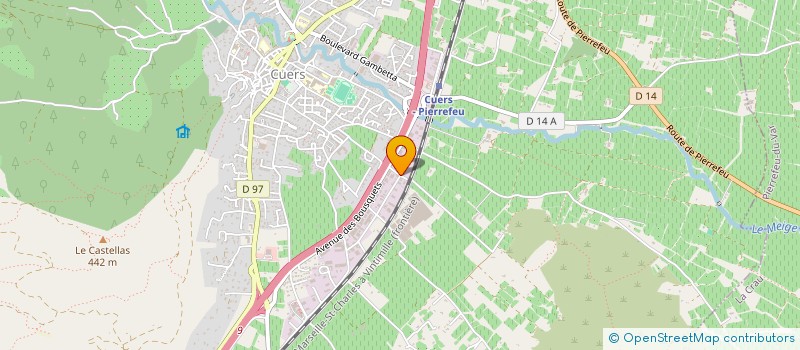 localisation de l'entreprise PROMETHE à CUERS