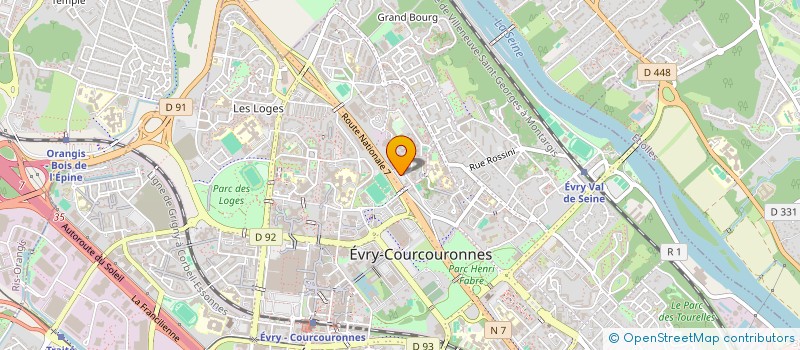 localisation de l'entreprise PROMETHEA INFORMATIQUE  EVRY-COURCOURONNES