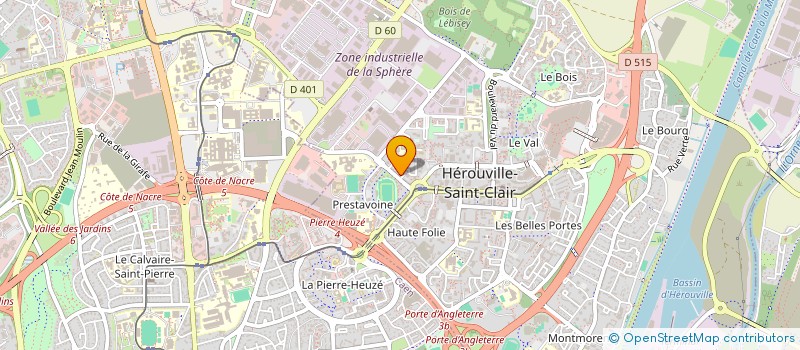 localisation de l'entreprise PROMETHEE à HEROUVILLE SAINT CLAIR