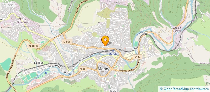 localisation de l'entreprise PROMETHEE 48  MENDE