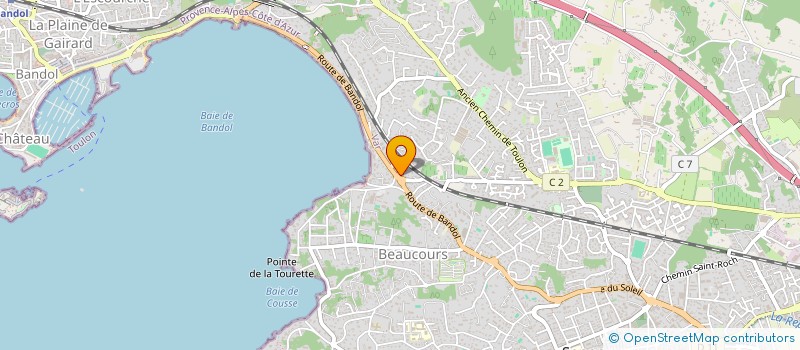 localisation de l'entreprise PROMETHEE à SANARY-SUR-MER