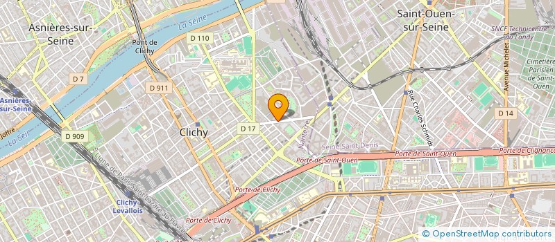 localisation de l'entreprise PROMETHEE à CLICHY
