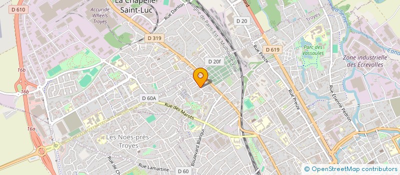 localisation de l'entreprise PROMETHEE à TROYES