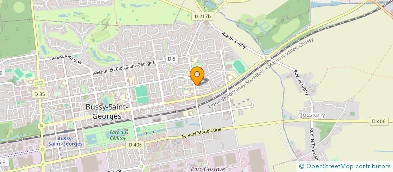 localisation de l'entreprise PROMETHEE  BUSSY-SAINT-GEORGES
