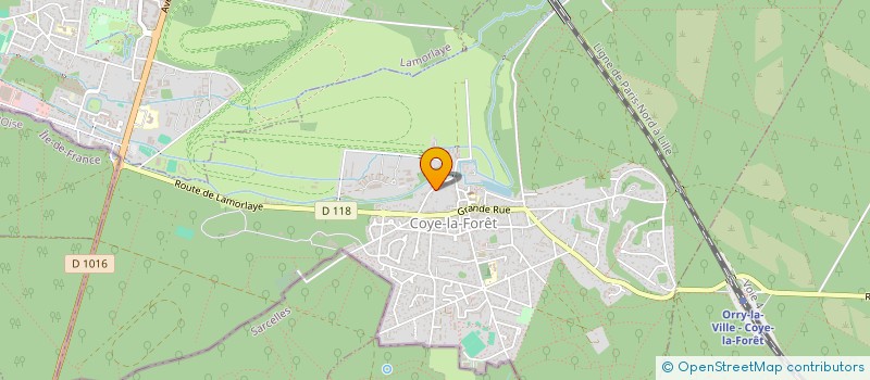 localisation de l'entreprise PROMETHEE  COYE-LA-FORET