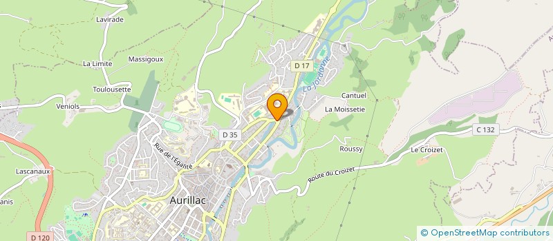 localisation de l'entreprise PROMETHEE à AURILLAC
