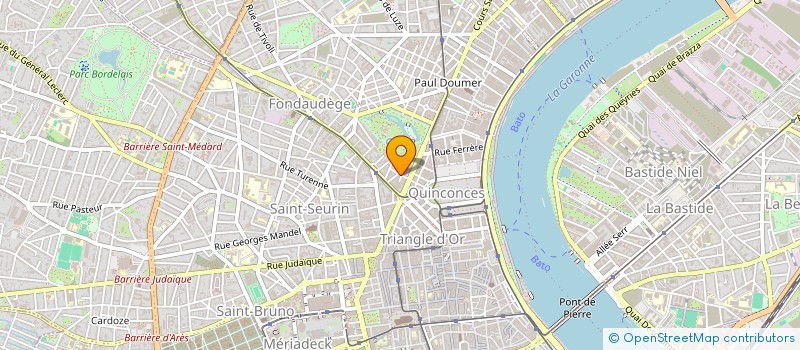 localisation de l'entreprise PROMETHEE CONSEIL  BORDEAUX