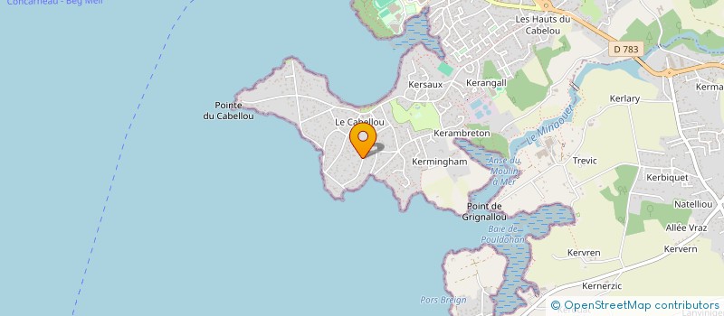 localisation de l'entreprise PROMETHEE ENERGIES à CONCARNEAU