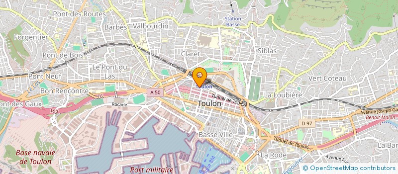 localisation de l'entreprise PROMETHEE INGENIERIE CONSTRTUCTION à TOULON