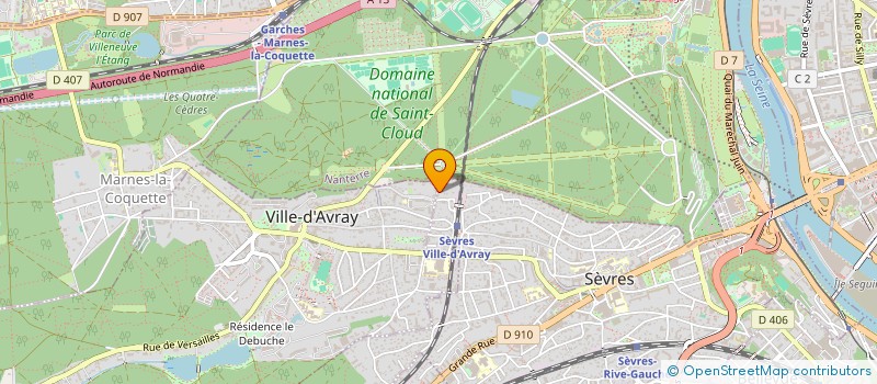 localisation de l'entreprise PROMETHEE INVEST à SEVRES