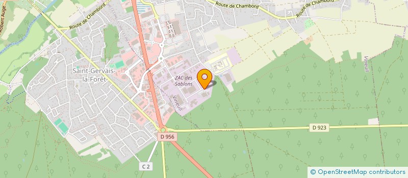 localisation de l'entreprise PROMETHEE LOIR ET CHER  VINEUIL