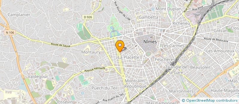 localisation de l'entreprise PROMETHEE PARTICIPATION  NIMES