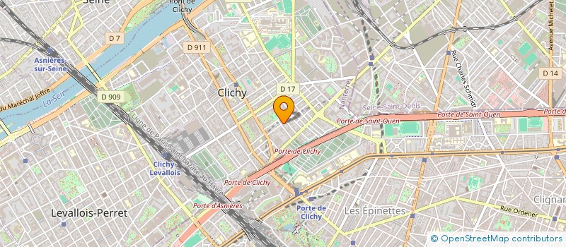 localisation de l'entreprise PROMETHEUS à CLICHY