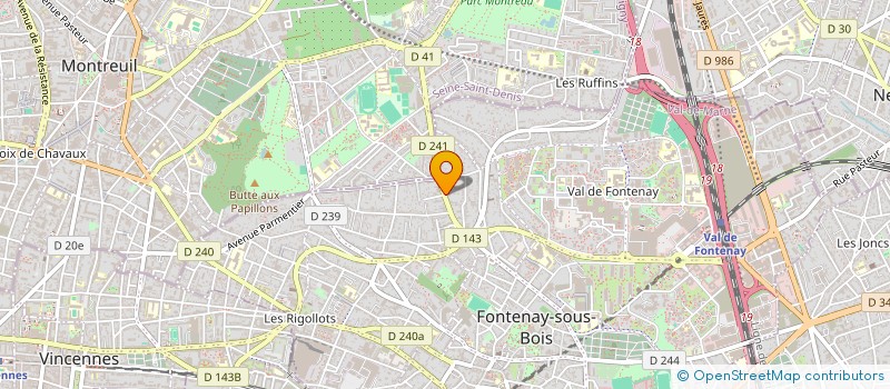 localisation de l'entreprise PROMETHEUS-X à FONTENAY-SOUS-BOIS