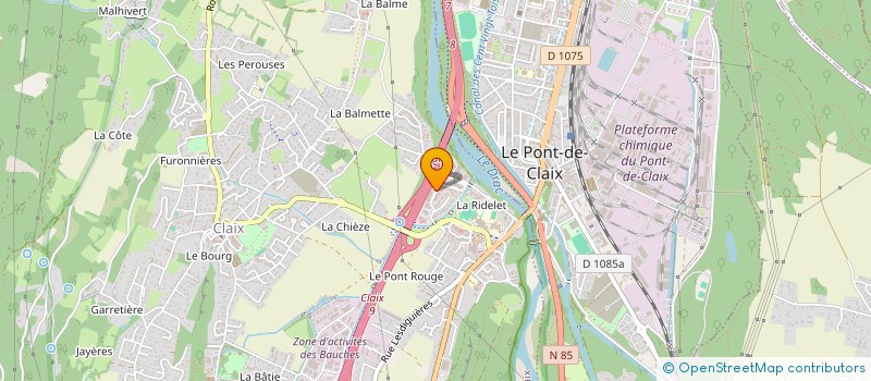 localisation de l'entreprise PROMETYS à CLAIX