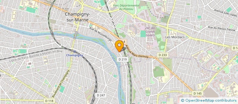 localisation de l'entreprise PROMF  CHAMPIGNY-SUR-MARNE